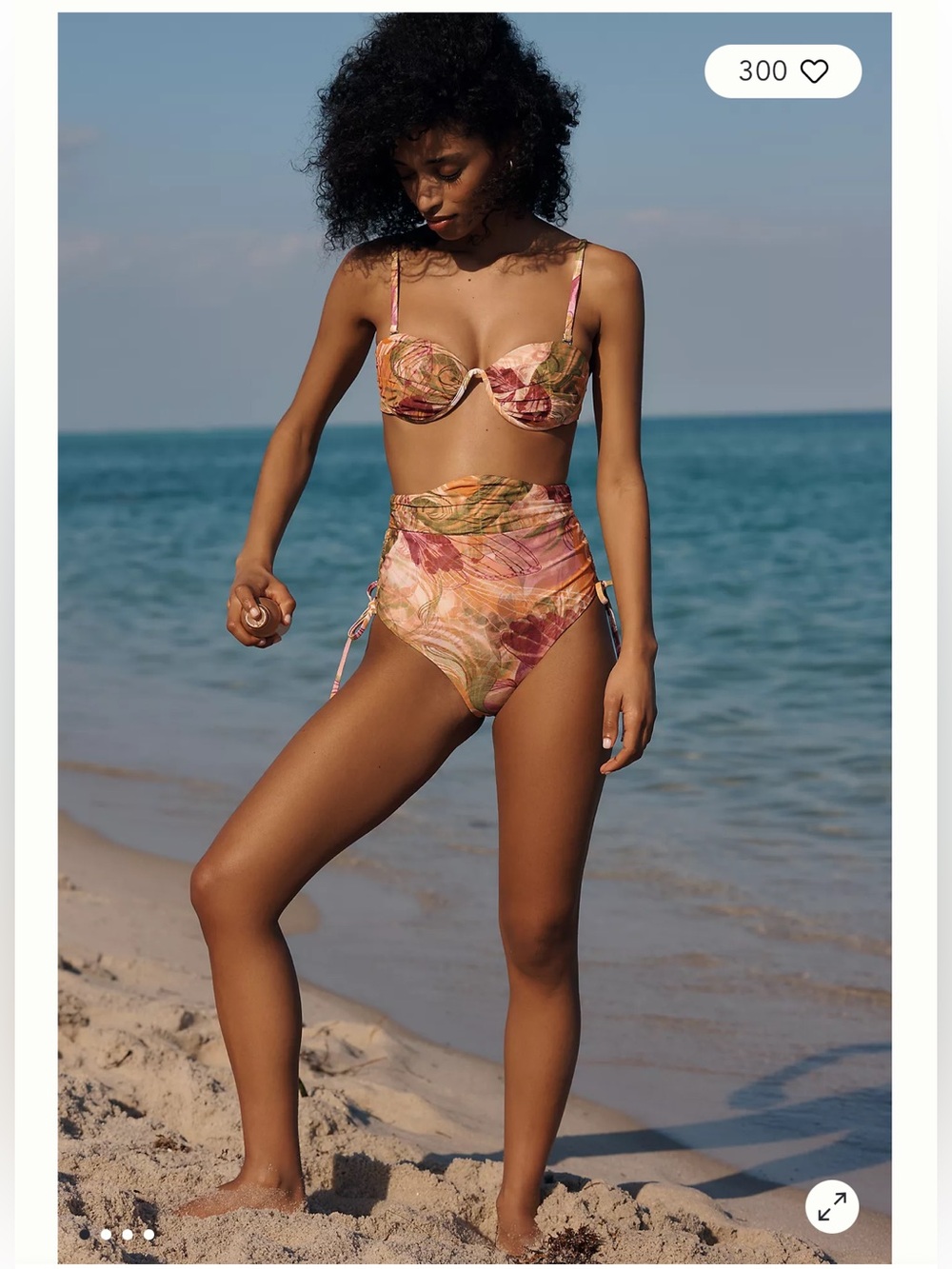 NWT ANDREA IYAMAH Dola Bikini Bottom In Vibra Print - Picture 2 of 9